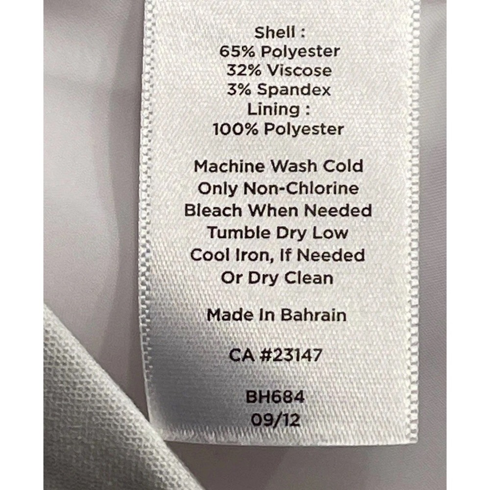 Talbots Pleated White Hollywood Ankle Pull On Pant Size 12 Career Office Preppy - Picture 11 of 12